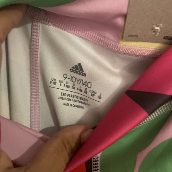 NWT Adidas Girl's Adidas x Marimekko Believe This Aeroready Leggings Size Small - Picture 9 of 13